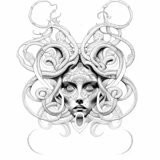 Stained Glass Medusa