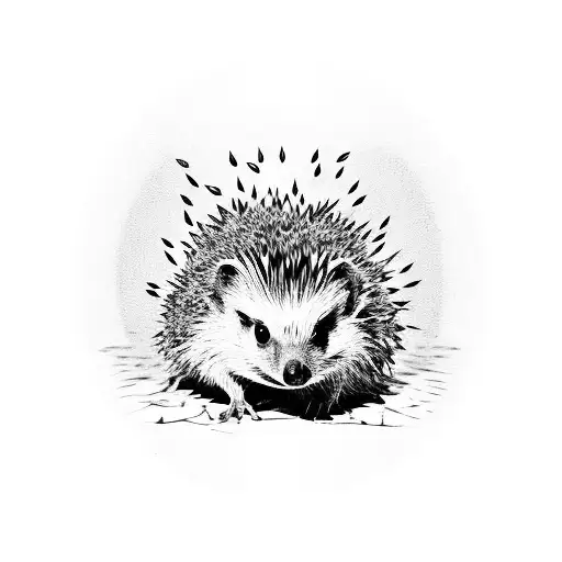 Hedgehog Trapped In An Hourglass