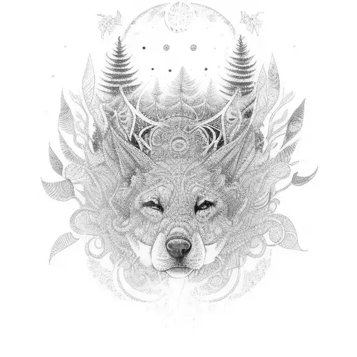 A Mesmerizing Psytrance Scene In A Goa Forest With Vibrant Colors