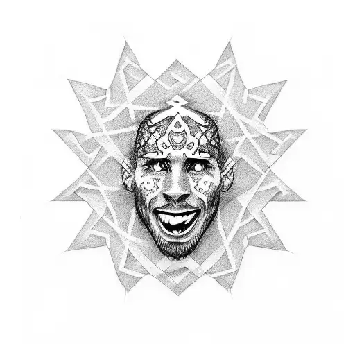 A Dotwork Tattoo Of Leo Messi's Signature