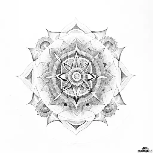 Chakra Mandala On Shoulder