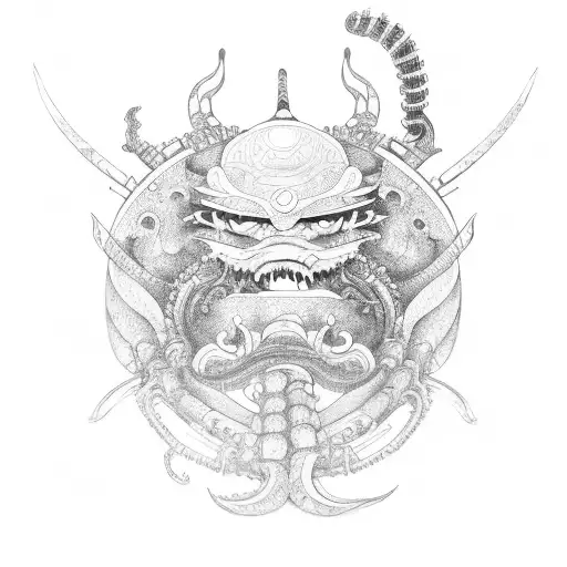 Samurai With Octupus