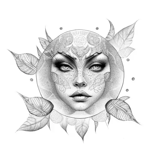 Sun And Wrap Around Leaves