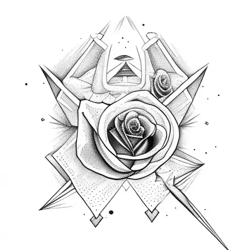 Ballet Dancer With Rose Pointing At The Southern Cross Constalation