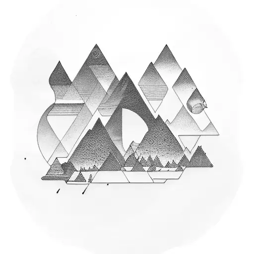 Baby Boy Ezra Christopher Mountains Woodland Triangles Clock