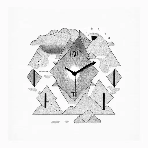 Baby Boy Hiccup Woodland Mountains 0808 Clock