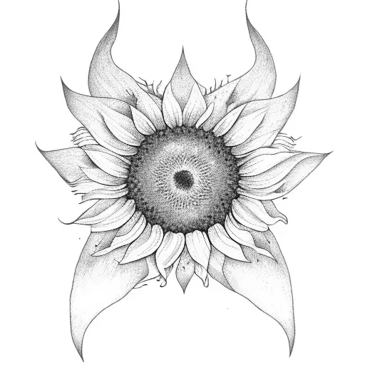 Sunflower With 2 Wings