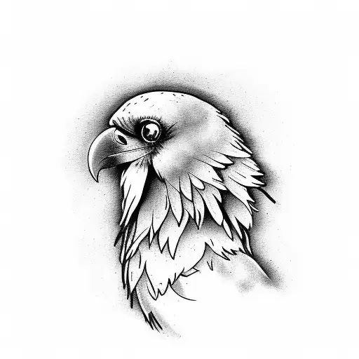 Sad Raven And Butterfly