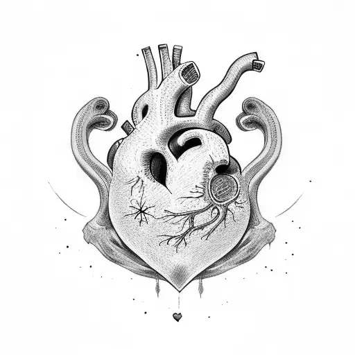 Human Heart With Cat Paw