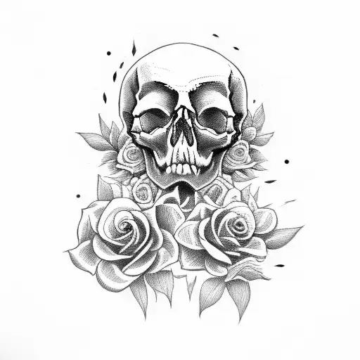 Skull And Roses