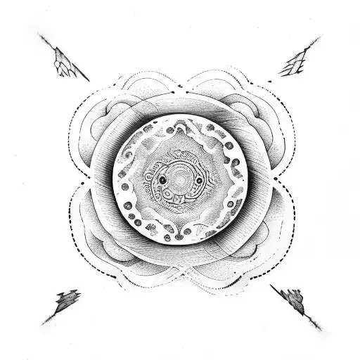 Cloud Wind Pattern Around Circle