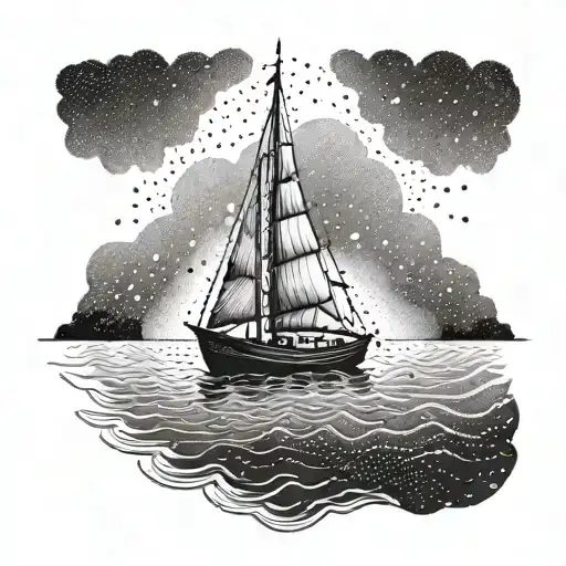 Small Boat On The Water