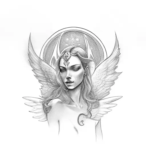 Guardian Angel With Horse