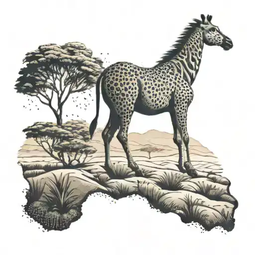 African Savannah Landscape