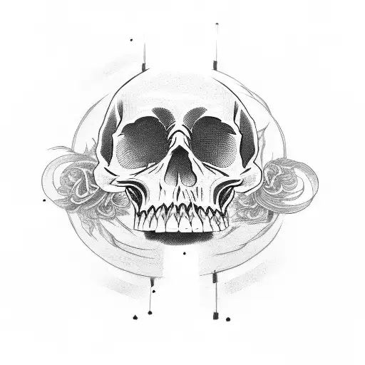 Head With Half Skull