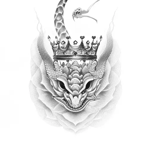 Money And Roses With King Cobra And Crown