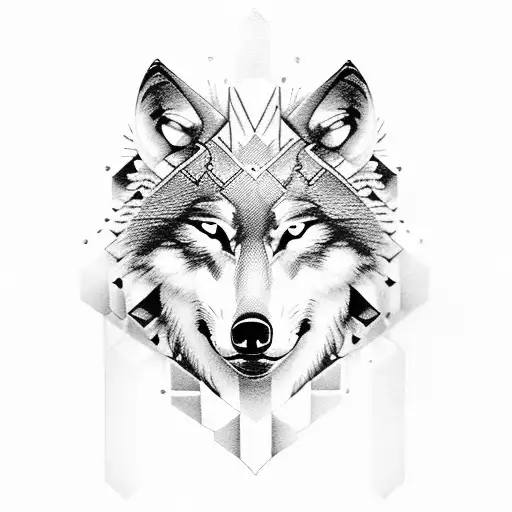 Wolf Breaking Out Of A Pawn Chess Piece