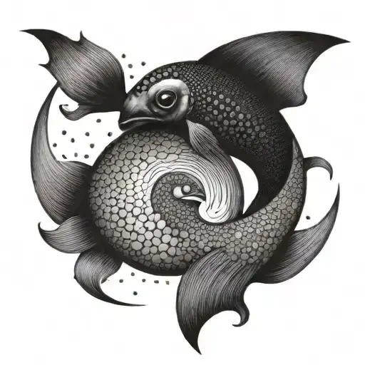 Koy Fish Yin Yang