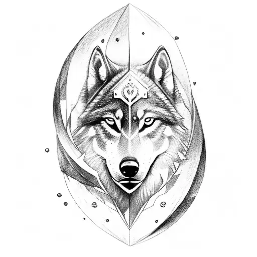 Knight With A Nordic Wolf Holding The Scalelibur Of King Arthur