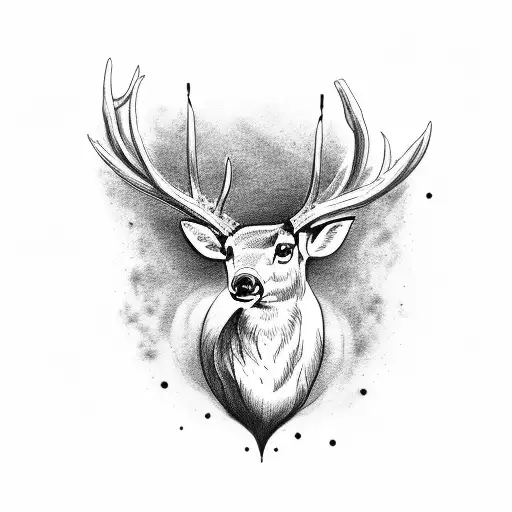 A Deer Whose Horns Were Executed