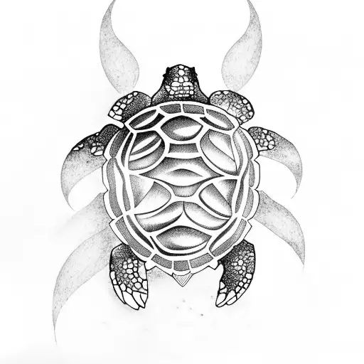 Turtle With Music And Some Stars