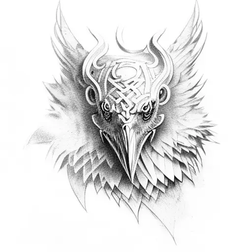 Norse Urnes Raven