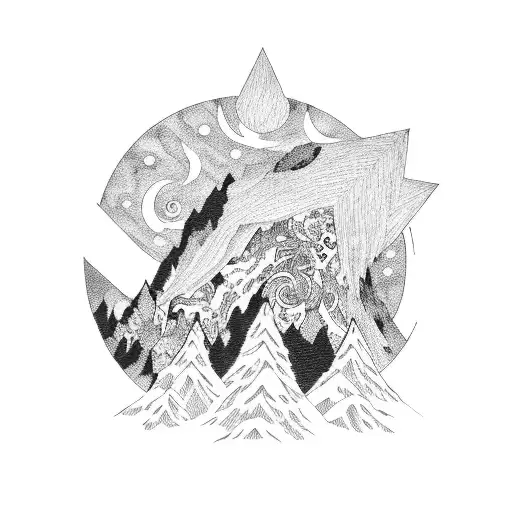 Paysage De La Corse Avec L'univers De Naruto