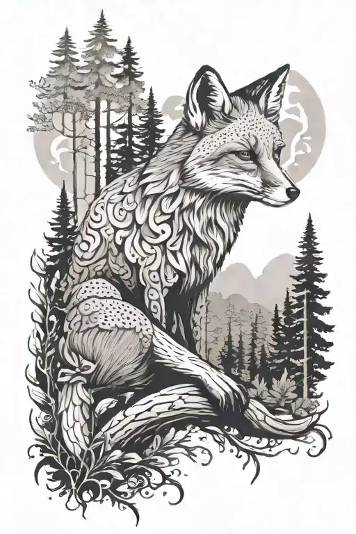 Fox In The Forest For A Man