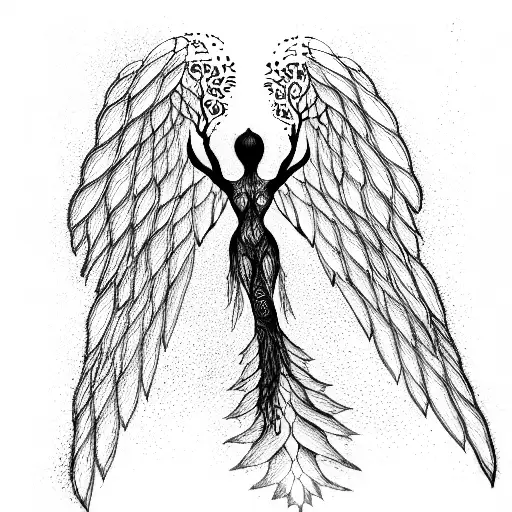 Tree Woman With Wings