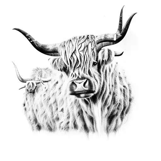 Citrouilles Avec Highland Cow