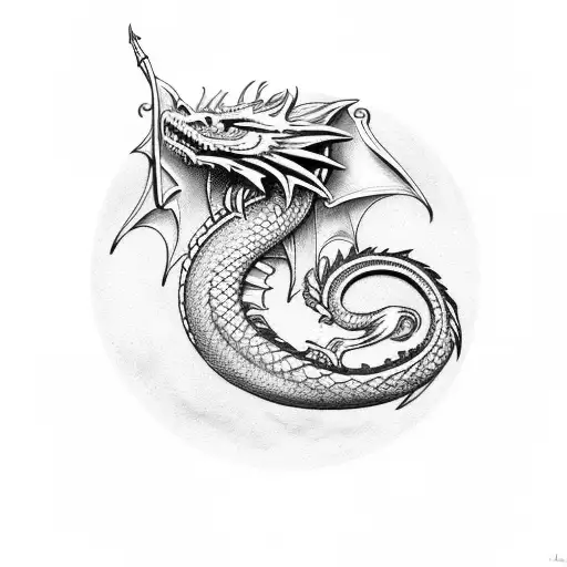 Dragon Chain With Name Paiva And Martins