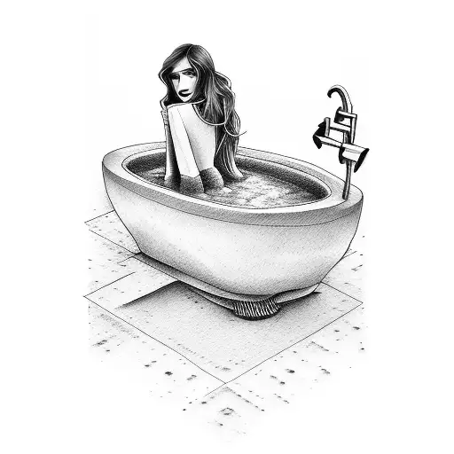 Coffee Bathtub Woman