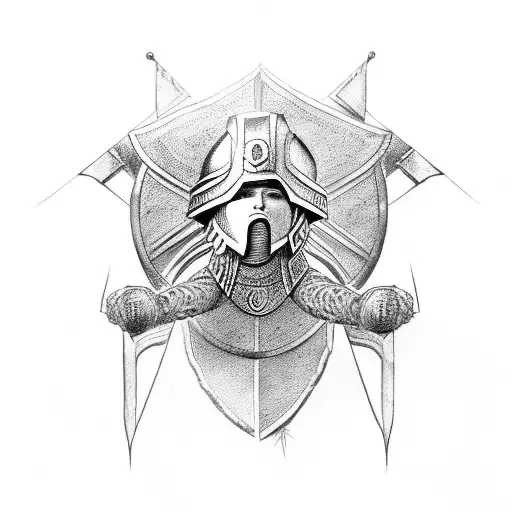 Roman Spartan A With Hawk