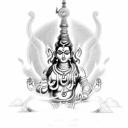 Hindu God Shiva Portrayed As A Destroyer