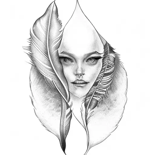 Feather With The Name Adalynne