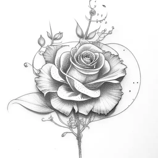 Floribunda Rosa Arthur Bell With Northern Cardinal