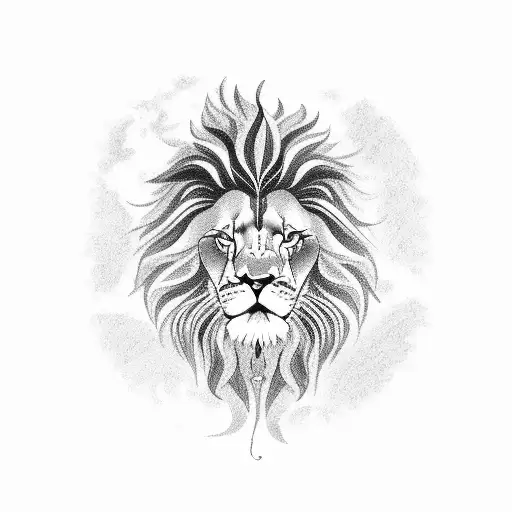 Lion Made Musical Notes