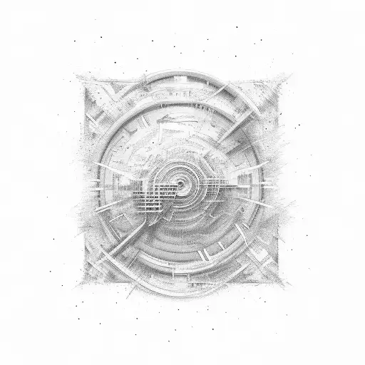 Abstract I 95 Sign Emerging From A Blizzard