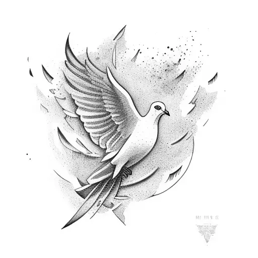 Dove That Looks Like A Paiting By Motke Blum