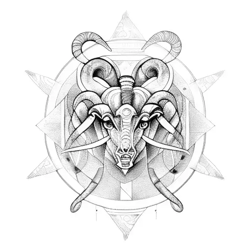 Aries Sun And Scorpio Rising Intertwined With African Mythological Symbols