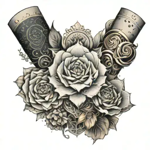 Feminine Arm Sleeve With Elements From The Show Friends
