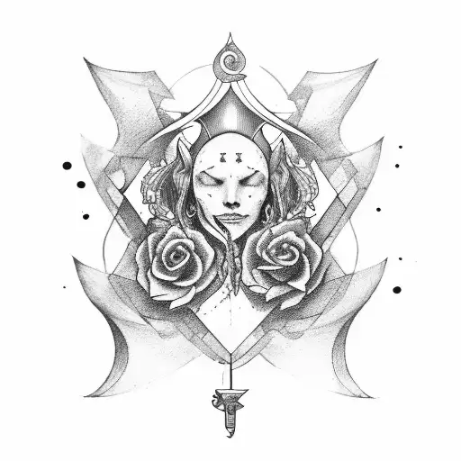 Libra Sign Along With Semicolon And Karma