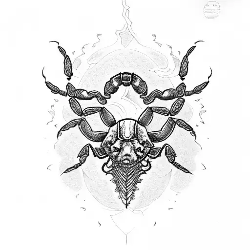 Scorpion With Trishul