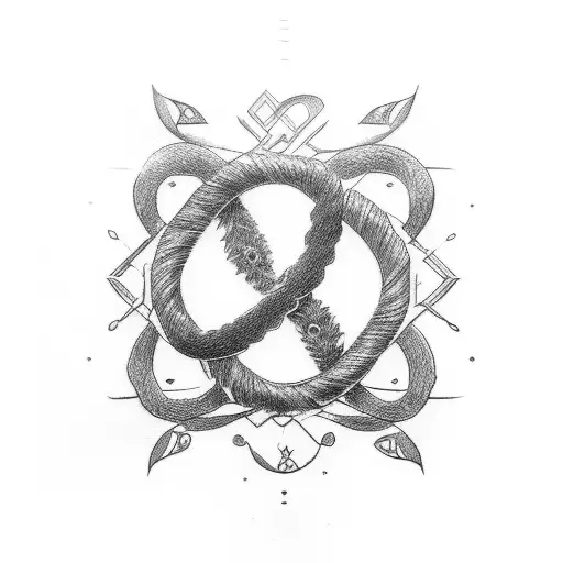 Infinity Symbol And Laurel Crown