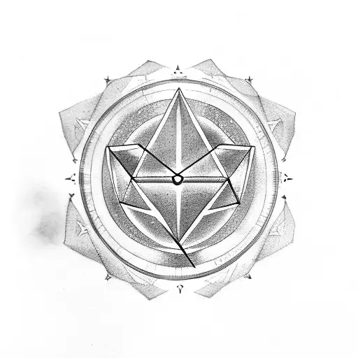 Gemini Symbol On Clouds