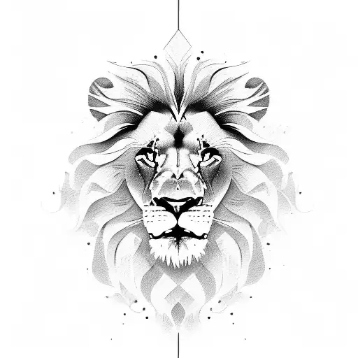 Lion Abstract