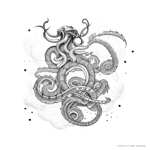 Ship With Peonies And Kraken With Banner 'Cruise Mom'