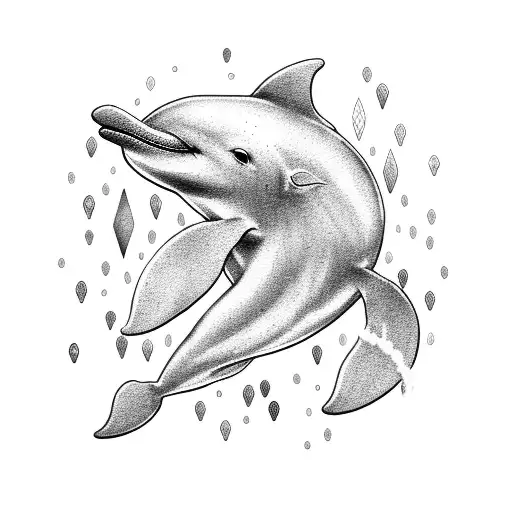 Two Daughters Ocean Golden Retriever Dolphins Palm Tree