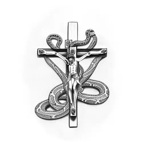 Crucifix With Snake