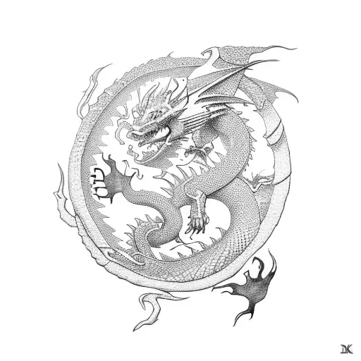 Dragon Around Arms